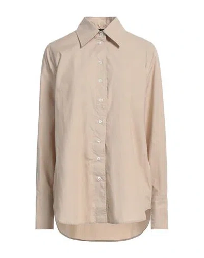 Roberto Collina Woman Shirt Beige Size M Cotton