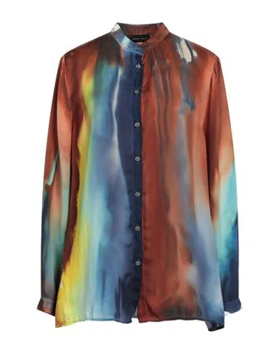Roberto Collina Woman Shirt Brown Size L Polyester