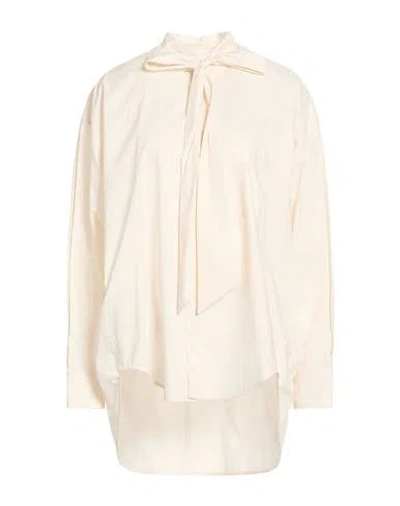 Roberto Collina Woman Shirt Cream Size S Cotton In White