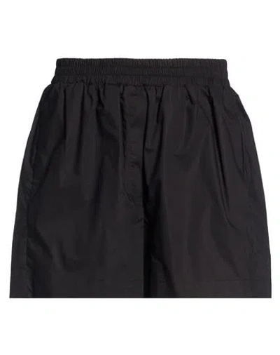 Roberto Collina Woman Shorts & Bermuda Shorts Black Size Xs Cotton In Brown