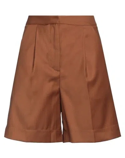 Roberto Collina Woman Shorts & Bermuda Shorts Brown Size S Wool In Brown