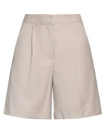 Roberto Collina Woman Shorts & Bermuda Shorts Taupe Size S Wool In Grey