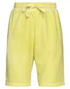 Roberto Collina Woman Shorts & Bermuda Shorts Lime Green Size M Cotton, Nylon In Green