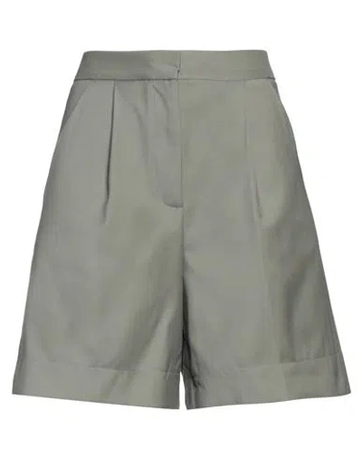 Roberto Collina Woman Shorts & Bermuda Shorts Sage Green Size S Wool