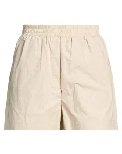 Roberto Collina Woman Shorts & Bermuda Shorts Sand Size Xs Cotton In Nude