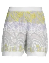 Roberto Collina Woman Shorts & Bermuda Shorts White Size L Organic Cotton