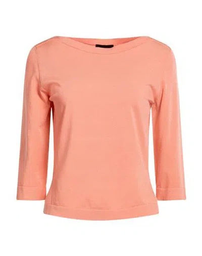 Roberto Collina Woman Sweater Apricot Size Xl Viscose, Polyester In Orange