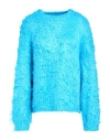 Roberto Collina Woman Sweater Azure Size M Silk