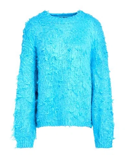 Roberto Collina Woman Sweater Azure Size M Silk