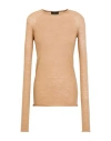 Roberto Collina Woman Sweater Beige Size L Merino Wool In Sand
