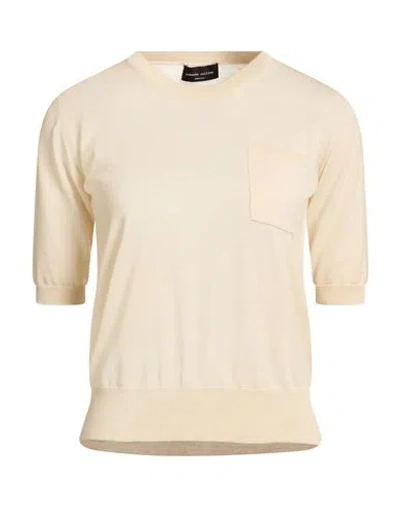 Roberto Collina Woman Sweater Beige Size S Merino Wool In Sand