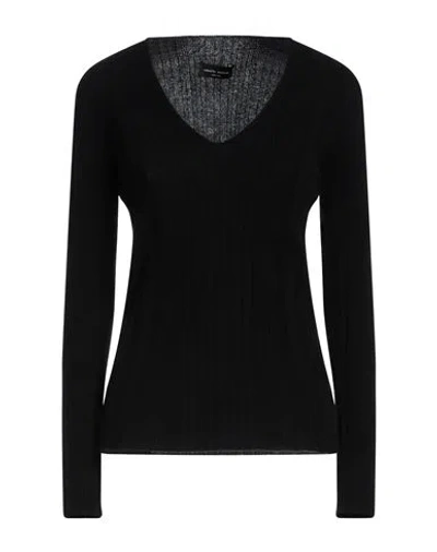 Roberto Collina Woman Sweater Black Size L Cashmere