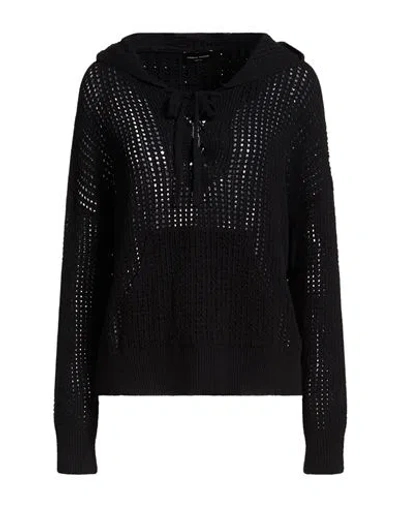 Roberto Collina Woman Sweater Black Size L Cotton, Polyamide