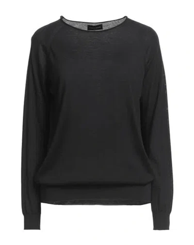 Roberto Collina Woman Sweater Black Size L Merino Wool
