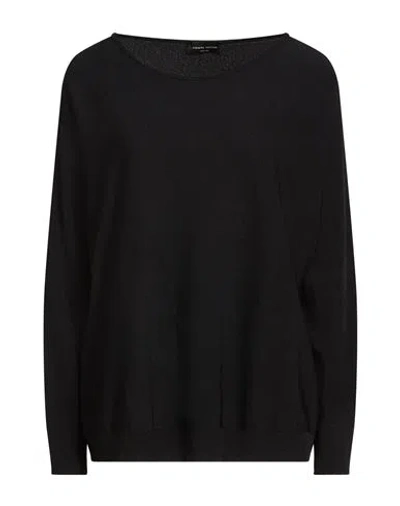 Roberto Collina Woman Sweater Black Size L Viscose, Polyester