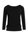 Roberto Collina Woman Sweater Black Size L Viscose, Polyester In Black