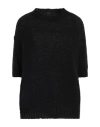 Roberto Collina Woman Sweater Black Size M Baby Alpaca Wool, Nylon, Wool