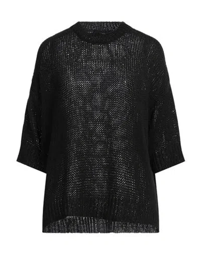 Roberto Collina Woman Sweater Black Size M Cotton, Polyamide