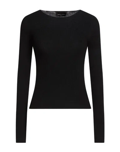 Roberto Collina Woman Sweater Black Size S Viscose, Polyester