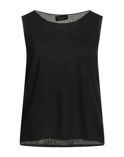 Roberto Collina Woman Sweater Black Size Xl Cotton