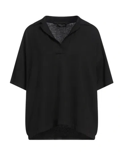 Roberto Collina Woman Sweater Black Size Xs Viscose, Polyester
