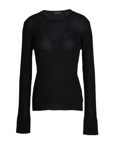 Roberto Collina Woman Sweater Black Size Xxl Merino Wool