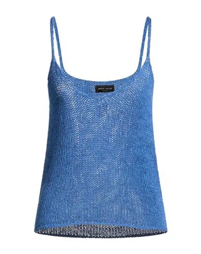 Roberto Collina Woman Sweater Blue Size M Viscose, Polyester