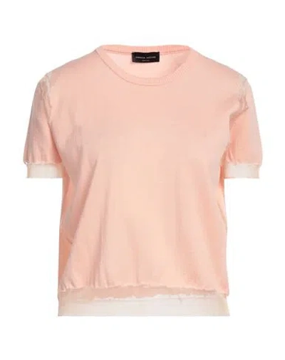 Roberto Collina Woman Sweater Blush Size S Cotton, Polyester In Pink