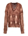 Roberto Collina Woman Sweater Brown Size S Baby Alpaca Wool, Nylon, Wool