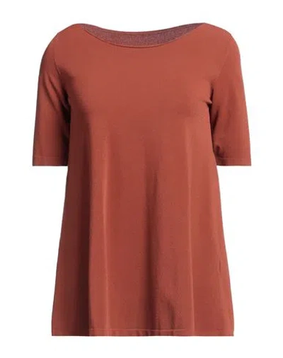 Roberto Collina Woman Sweater Brown Size Xs Viscose, Polyester