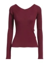 Roberto Collina Boat-neck Wool Sweatshirt In Red