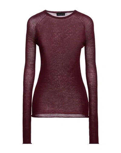 Roberto Collina Woman Sweater Burgundy Size M Merino Wool In Red