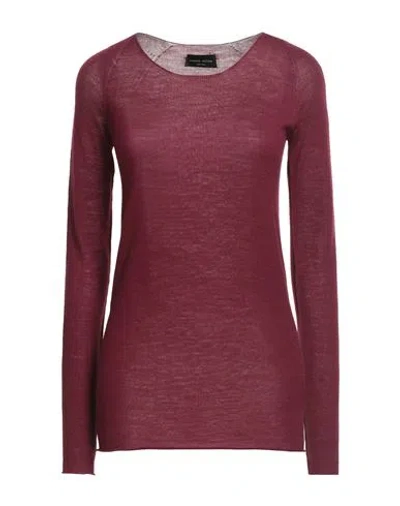 Roberto Collina Woman Sweater Burgundy Size S Merino Wool