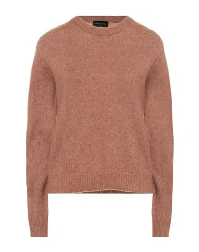 Roberto Collina Woman Sweater Camel Size L Cashmere, Silk, Polyester