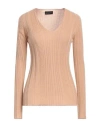Roberto Collina Woman Sweater Camel Size S Cashmere In Beige