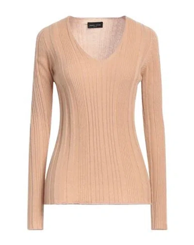 Roberto Collina Woman Sweater Camel Size S Cashmere In Beige