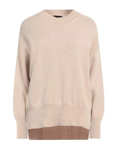 Roberto Collina Woman Sweater Camel Size Xs Merino Wool, Cashmere In Beige