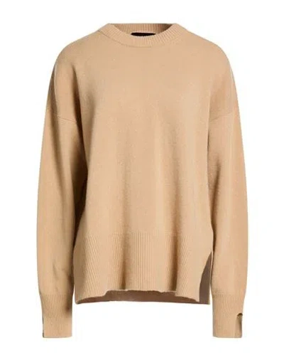 Roberto Collina Woman Sweater Camel Size Xs Wool, Cashmere In Neutral