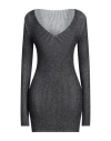 Roberto Collina Woman Sweater Charcoal Size M Merino Wool In Grey