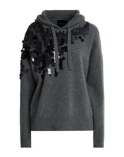 Roberto Collina Woman Sweater Charcoal Size Xs Merino Wool In Grey