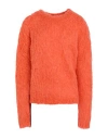Roberto Collina Woman Sweater Coral Size L Baby Alpaca Wool, Wool, Nylon In Red