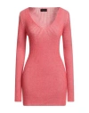Roberto Collina Woman Sweater Coral Size S Merino Wool In Pink
