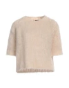 Roberto Collina Woman Sweater Cream Size L Baby Alpaca Wool, Wool, Nylon