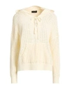 Roberto Collina Woman Sweater Cream Size L Cotton, Polyamide In White