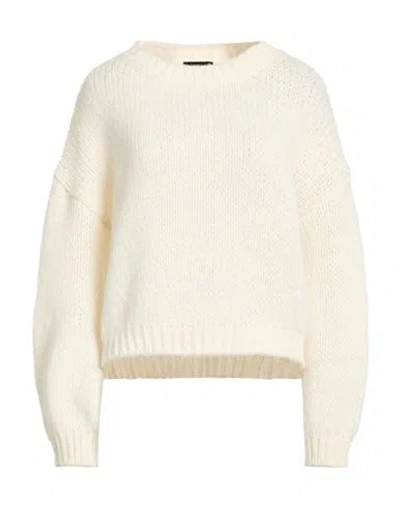 Roberto Collina Woman Sweater Cream Size M Baby Alpaca Wool, Polyamide, Wool In Neutral