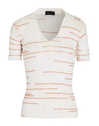Roberto Collina Woman Sweater Cream Size S Linen, Polyester In White