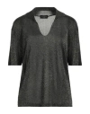 Roberto Collina Woman Sweater Dark Brown Size L Viscose, Polyester