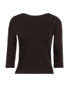 Roberto Collina Woman Sweater Dark Brown Size M Viscose, Polyester
