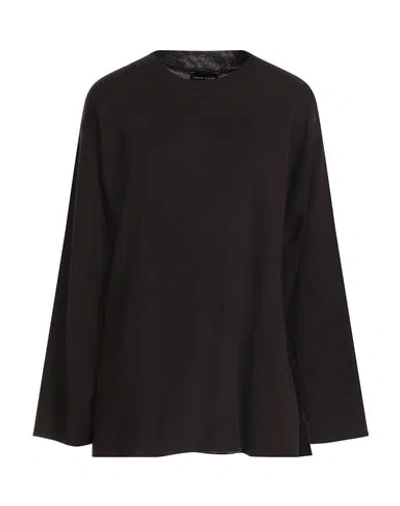 Roberto Collina Woman Sweater Dark Brown Size S Merino Wool