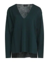 Roberto Collina Woman Sweater Dark Green Size S Merino Wool
